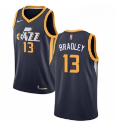 Youth Nike Utah Jazz 13 Tony Bradley Swingman Navy Blue Road NBA Jersey Icon Edition 