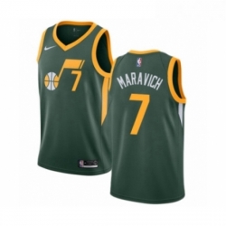 Youth Nike Utah Jazz 7 Pete Maravich Green Swingman Jersey Earned Edition