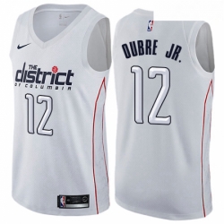 Mens Nike Washington Wizards 12 Kelly Oubre Jr Swingman White NBA Jersey City Edition