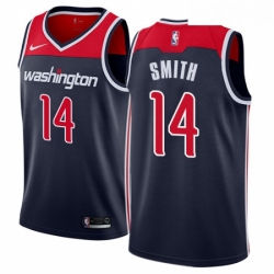 Mens Nike Washington Wizards 14 Jason Smith Authentic Navy Blue NBA Jersey Statement Edition