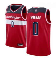 Womens Nike Washington Wizards 0 Gilbert Arenas Swingman Red Road NBA Jersey Icon Edition