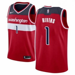 Womens Nike Washington Wizards 1 Austin Rivers Swingman Red NBA Jersey Icon Edition 