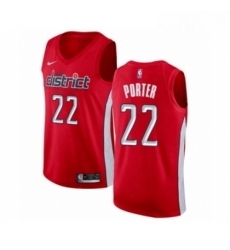 Womens Nike Washington Wizards 22 Otto Porter Red Swingman Jersey Earned Edition 