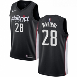 Womens Nike Washington Wizards 28 Ian Mahinmi Swingman Black NBA Jersey City Edition 