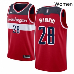 Womens Nike Washington Wizards 28 Ian Mahinmi Swingman Red Road NBA Jersey Icon Edition 