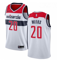 Youth Nike Washington Wizards 20 Jodie Meeks Swingman White Home NBA Jersey Association Edition 