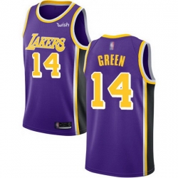 Lakers  14 Danny Green Purple Basketball Swingman Statement Edition Jersey