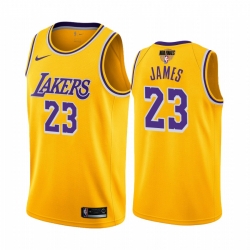 LeBron James Los Angeles Lakers 2020 NBA Finals Bound Gold Jersey Icon Edition