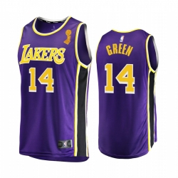 Los Angeles Lakers Danny Green 2020 NBA Finals Champions Jersey Purple Replica Statement