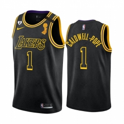 Los Angeles Lakers Kentavious Caldwell-Pope 2020 NBA Finals Champions Jersey Black Mamba Inspired