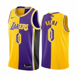 Los Angeles Lakers Kyle Kuzma 2020 NBA Finals Bound Gold Purple Jersey Split Special Edition