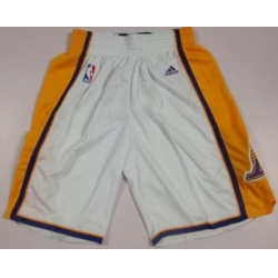 Los Angeles Lakers White Revolution 30 Swingman NBA Shorts