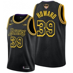 Men's Los Angeles Lakers #39 Dwight Howard 2020 Western Conference Champions Black Mamba Inspired Stitched NBA Jersey