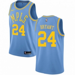 Mens Nike Los Angeles Lakers 24 Kobe Bryant Swingman Blue Hardwood Classics NBA Jersey