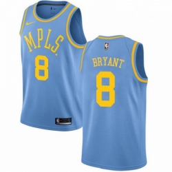 Mens Nike Los Angeles Lakers 8 Kobe Bryant Swingman Blue Hardwood Classics NBA Jersey