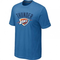 nba oklahoma city thunder T-ahirt blue