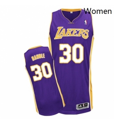 Womens Adidas Los Angeles Lakers 30 Julius Randle Authentic Purple Road NBA Jersey 