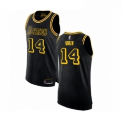 Womens Los Angeles Lakers 14 Danny Green Swingman Black Basketball Jersey City Edition 