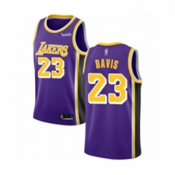Womens Los Angeles Lakers 23 Anthony Davis Authentic Purple Basketball Jersey Statement Edition 