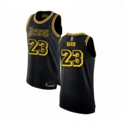 Womens Los Angeles Lakers 23 Anthony Davis Swingman Black Basketball Jersey City Edition 