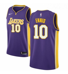 Womens Nike Los Angeles Lakers 10 Tyler Ennis Swingman Purple NBA Jersey Statement Edition