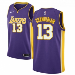 Womens Nike Los Angeles Lakers 13 Wilt Chamberlain Swingman Purple NBA Jersey Statement Edition