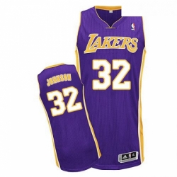 Youth Adidas Los Angeles Lakers 32 Magic Johnson Authentic Purple Road NBA Jersey