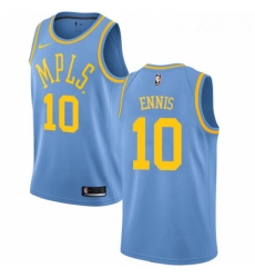 Youth Nike Los Angeles Lakers 10 Tyler Ennis Authentic Blue Hardwood Classics NBA Jersey