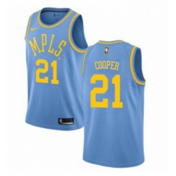 Youth Nike Los Angeles Lakers 21 Michael Cooper Swingman Blue Hardwood Classics NBA Jersey