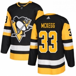 Mens Adidas Pittsburgh Penguins 33 Greg McKegg Authentic Black Home NHL Jersey 