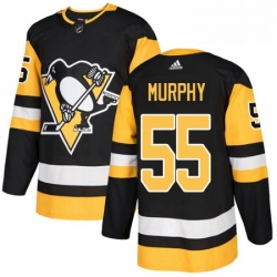 Mens Adidas Pittsburgh Penguins 55 Larry Murphy Premier Black Home NHL Jersey 