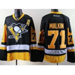 Pittsburgh Penguins #71 Evgeni Malkin Black Alternate Stitched NHL Jersey