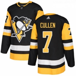 Youth Adidas Pittsburgh Penguins 7 Matt Cullen Authentic Black Home NHL Jersey 