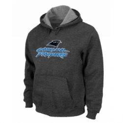 NFL Mens Nike Carolina Panthers Authentic Logo Pullover Hoodie Dark Grey
