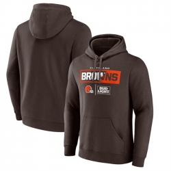 Men Cleveland Browns Brown X Bud Light Pullover Hoodie