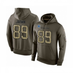 Football Mens Dallas Cowboys 89 Blake Jarwin Green Salute To Service Pullover Hoodie