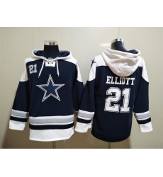 NFL Men Dallas Cowboys 21 Ezekiel Elliott Stitched Hoodie