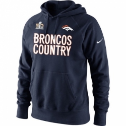 NFL Denver Broncos Nike 2015 AFC Conference Champions Broncos Country Hoodie Navy