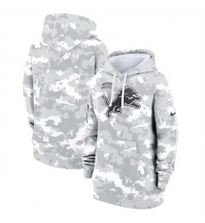 Women Detroit Lions 2024 Arctic Camo Salute To Service Club Fleece Pullover Hoodie