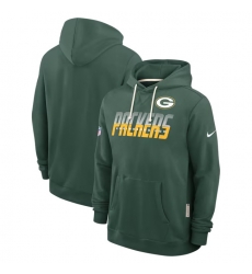 Men Green Bay Packers Green Sideline Standard Issue Top Prospect Dri FIT Hoodie Men Green Bay Packers Green Sideline Standard Issue Top Prospect Dri FIT Hoodie