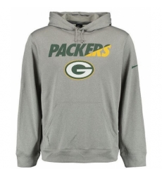 NFL Mens Green Bay Packers Nike Gray Kick Off Staff Performance Pullover Hoodie