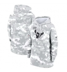 Women Houston Texans 2024 Arctic Camo Salute To Service Club Fleece Pullover Hoodie