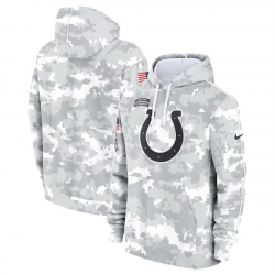 Men Indianapolis Colts 2024 Arctic Camo Salute To Service Club Fleece Pullover Stitched Hoodie