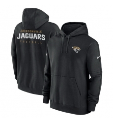 Men Jacksonville Jaguars Black Sideline Club Fleece Pullover Hoodie