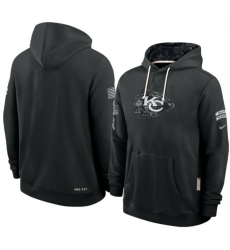 Men Kansas City Chiefs Black 2026 Salute to Service Sideline Dri FIT Pullover Hoodie Men Kansas City Chiefs Black 2026 Salute to Service Sideline Dri FIT Pullover Hoodie