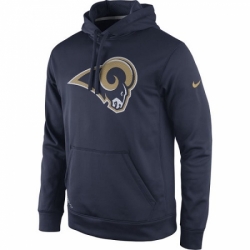 NFL Los Angeles Rams Nike Practice Performance Pullover Hoodie Navy