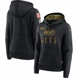 Women New York Winnipeg Jets Nike 2020 Salute to Service Performance Pullover Hoodie Black