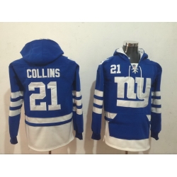 Men Nike New York Giants  Landon Collins 21 NFL Winter Thick Hoodie