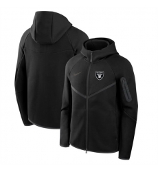 Men Las Vegas Raiders Black Tech Fleece Full Zip Windrunner Hoodie Men Las Vegas Raiders Black Tech Fleece Full Zip Windrunner Hoodie