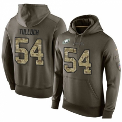 NFL Nike Philadelphia Eagles 54 Stephen Tulloch Green Salute To Service Mens Pullover Hoodie